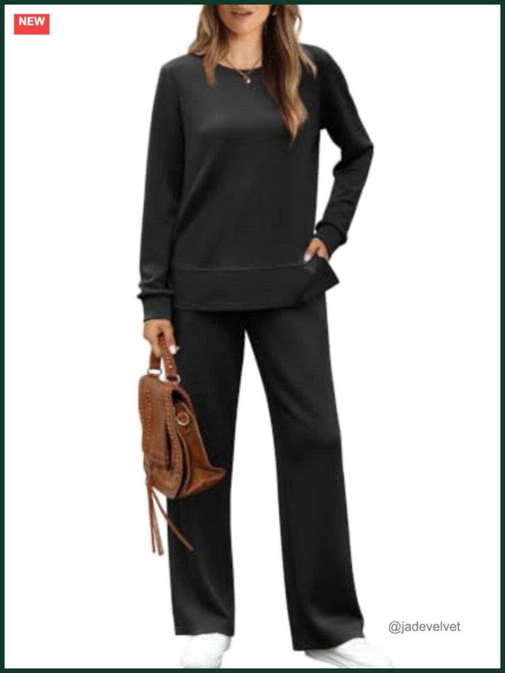 Women's 2 Piece Lounge Sets Sweatshirt Casual Travel Outfits Wide Leg Tracksuit